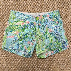 Lilly Pulitzer The Callahan Short Size 2 Sky Blue Heaven